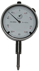 .500″ Dial Indicator, 0-50 Dial, .0005″Grads, .050″Per Rev, 3/8″ Stem
