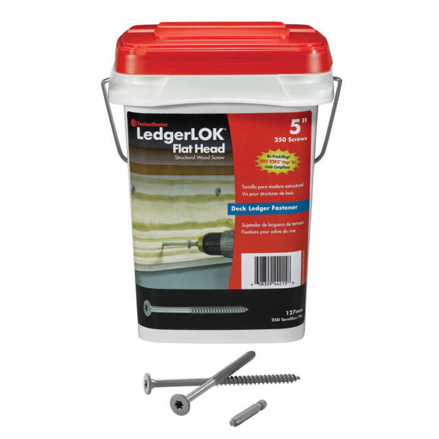 FastenMaster LedgerLOK 14x5in Star Flat Head Epoxy Steel Structural Screws…