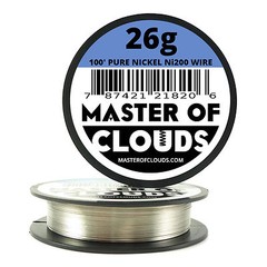 Ni200 – 100 ft 26 Gauge AWG Pure Nickel 200 Non Resistance Wire 0.40mm 26g 100′