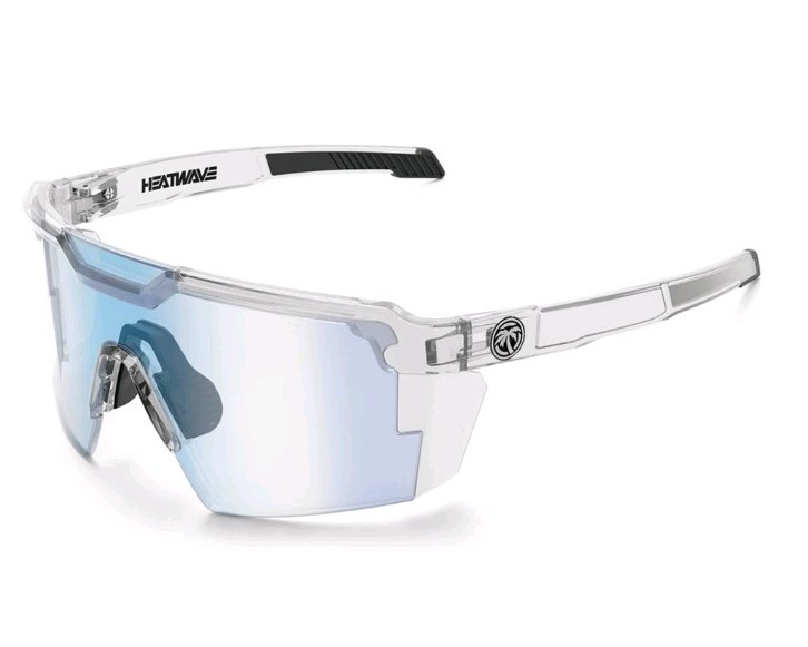 Z87+ Mirrored Clear Blue Light Blocking Lens Clear Frame Safety Glasses