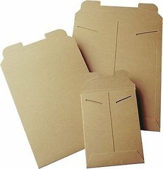 25 9.75 x 12.25 Kraft No Bend Tab Lock Mailers Rigid Flat Photo Document