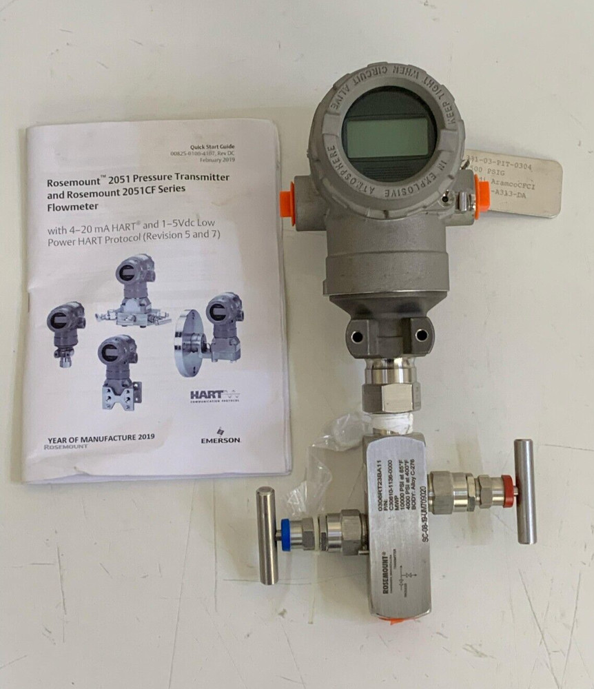 ROSEMOUNT / 2051TG4A2B / PRESSURE TRANSMITTER / FLOWMETER / 4000PSI/276BAR
