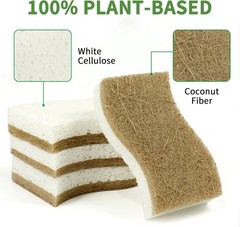 Compostable Eco Friendly Natural Sponges for Household Dishwashing Cleaning
