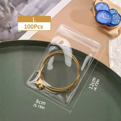 Transparent Jewelry Zipper Bags Rustproof Self-Sealing Waterproof Plastic Pouch