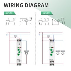Adjustable Multifunction Time Relay 2 Outputs 10A 24V Electronic Timer Din Rail,