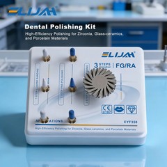 Dental RA Diamond Polishing Kit 7Pcs/Box ≥20% Diamond Content Autoclavable 135°C