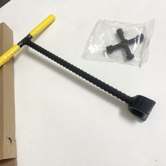 12″ Water Meter Key – Professional Garden & Plumbing Tool T-handle 4-way Spigot