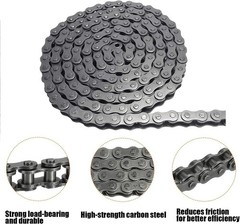 06C 35 Roller Chain – Durable 5ft Length with 2 Links, Meets ANSI Standards