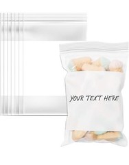 1000/PCS White Block 6″x9″ Clear Reclosable Seal Bag Plastic Zip Lock Bags 2Mil
