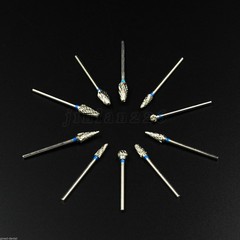 10Pc Tungsten Carbide Steel Dental Polishing Bur 2.35mm For Micromotor Handpiece