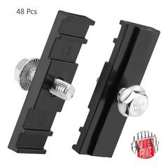 Chain Link Fence Sign Clips Mount Bracket Fasteners For Standard Chainlink 48PC
