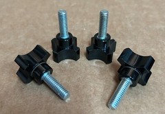 4 Pack 5/16″ x 1″ Thumb Hand Finger Wing Handle Grip Twist Knob Nut Screw Bolt