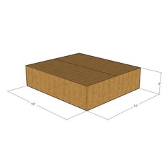 5 16x14x4 Kraft Brown Corrugated Shipping Boxes 32 ECT Single-Wall New
