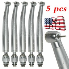 5 Yabang Dental High Speed Handpiece with 4 Holes Quick Coupler 360° Swivel
