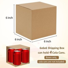 Eupako 6x6x6 Inches (30 Pack), Brown