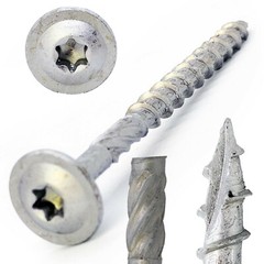 #14 x 6″ Construction Lag Screws Structural CTX Timber Star Drive Type 17 Pt