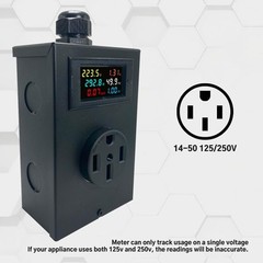 14-50 Outlet Meter Box Installation Kit Assembly Required for Custom Applicat…