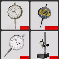 6pcs Dial Indicator Extension Stem Rod, 1″,2″,3″,4″,5″,6″,Electrical Digital