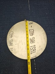 T651 AMS 4027 Heavy Duty Aluminum Plate, Circle/Round Cut 11-1/4″ OD