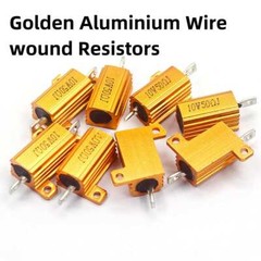 RX24 5/10/25/50/100/200/300/500W Power Golden Aluminium Wire wound Resistors