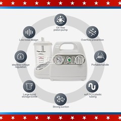 Portable Dental Suction Machine Oral Emergency Vacuum Phlegm Suction Unit