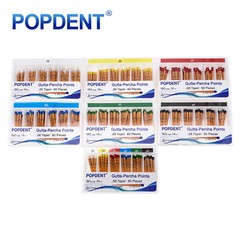 POPDENT Dental Endo Gutta Percha Points Root Canal Taper 0.02/0.04/0.06 #15-#40