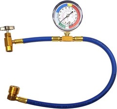 R134A AC Recharge Hose Kit with Gauge CarAir Conditioning PressureMeasuring Tool