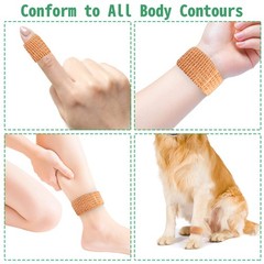 24 Pack Self Adherent Cohesive Wrap Bandages 1 Inches X 24 Count (Pack of 1)
