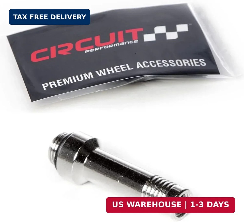 Circuit Performance Chrome Bolt-in Flush Mount Valve Stem Air Filler Tube (1 Pie
