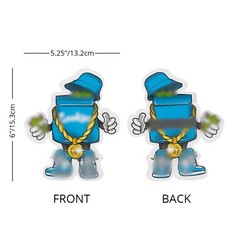 100 pcs Cartoon Shapes Mylar Bags Zip Seal Bags Resealable Candy Baggies 3.5g