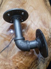 Black iron pipe fittings 1/2in x 2in nipple malleable cast iron, 1pc