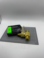 Western Valve T-346CV Brass Gas Service Tee Fitting w/Check Valve