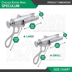 Chelsea Eaton Anal Rectal Speculum 2 Pcs Set (S,L) OB-GYN Urology Inst German Gr