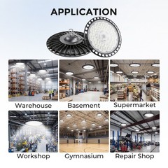 12Pcs 500W UFO Led High Bay Light Shop Industrial Commercial Warehouse Gym Light
