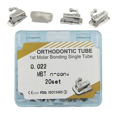 Tubos de Dental ortodoncia Orthodontic Buccal Tubes 1st 2nd Molar MBT Roth 022