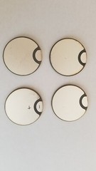 Piezoelectric Transducer Disc 50mm Diameter for Ultrasonic cleaners, 4 Pieces