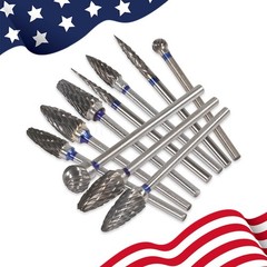 10Pc Tungsten Carbide Steel Dental Polishing Bur 2.35mm For Micromotor Handpiece