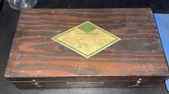 Vintage DIPROFIL MACHINE SMALL WOODEN DOVETAIL TOOL BOX ONLY – Empty – Sweden