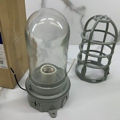 Econolight 150w Industrial Moisture Tight Light Ceiling Mount Incandescent Gray