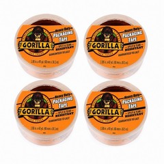 4 Pack of Gorilla Heavy Duty Packaging Tape 1.88” x 40 yd Tear Resistant NEW