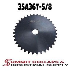 Summit Collars #35 Roller Chain Sprocket A Type 5/8″ Bore 36 Tooth