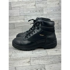 Skechers Work Waterproof EH Boots Men’s Size 9 Black Leather Lace Up HydroGuard
