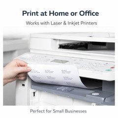 Address Labels 1×2-5/8 White Laser Printer 30 Per Sheet 5160 Compatible