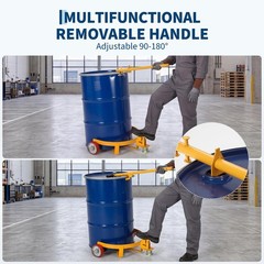 55 Gallon Drum Dolly ,1200 Lbs Heavy Duty Drum Cart Barrel Dolly, Oil Drum Caddy