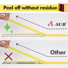 5 Rolls Polyimide High Temperature Tape Heat Resistant Kapton 10mm, 20mm,25mm