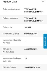 (Case of 10) Philips 7-Watt T8 LED Bulbs G13 7T8/MAS/24-840/IF11/P/DIM 10/1 24″