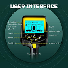 Metal Detector for Adults Waterproof – 2000Mah Chargeable Professional Cordless