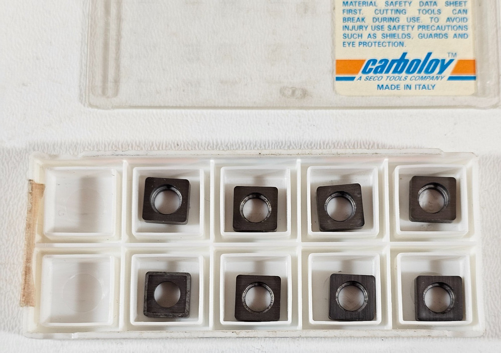 Carboloy Seco 19510 SSN-322 Insert Shim Seats Lot of 8 Made in Italy