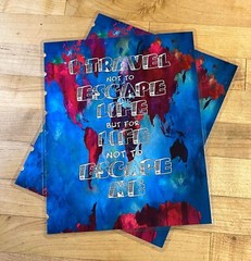 Travel Watercolor Quote Cover Set for use with Classic Happy Planner-