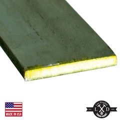 Solid Flat Bar Steel Plate – Hot Rolled Plain Metal Stock – 1/8” X 3/4” X 2FT